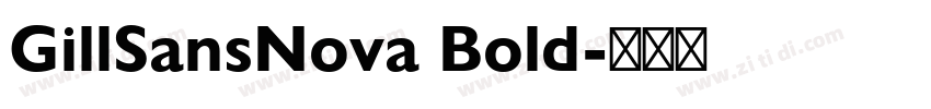 GillSansNova Bold字体转换